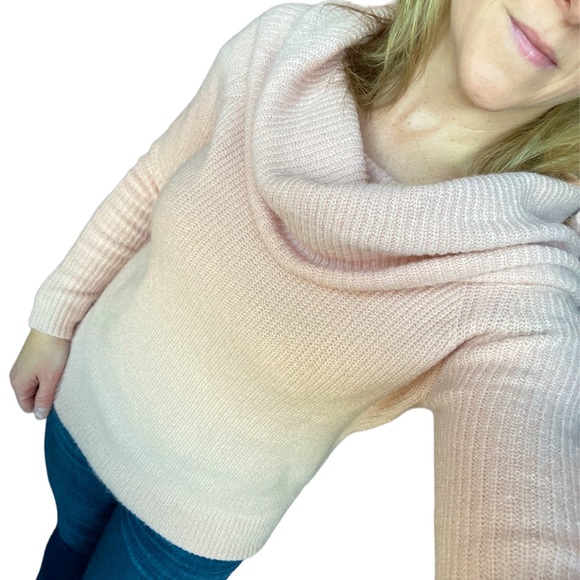 Forever 21 Pink Versatile Cowl Neck Sweater - Picture 5 of 8